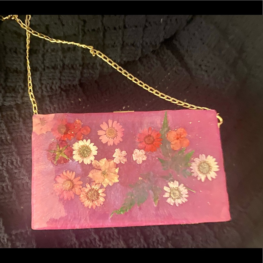 Stunning and one of a kind Acrylic hand made purse.